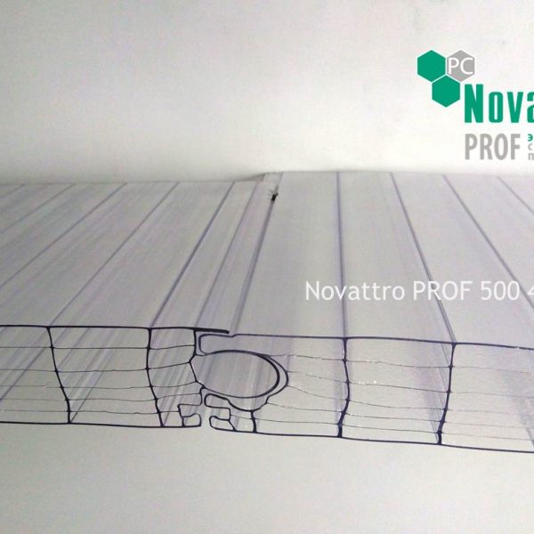 Поликарбонатная панель с замковым креплением Novattro PROF 500 40-7 S Фасадная